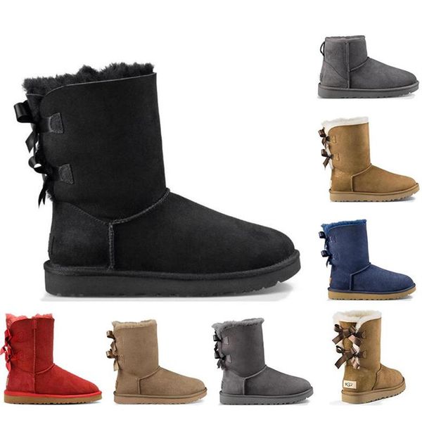 

2020 women snow boots fashion australia winter boot classic mini ankle short ladies girls womens booties triple black chestnut nav222e