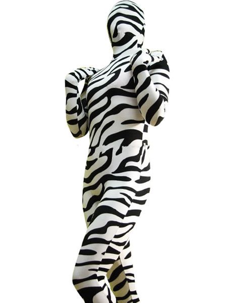 

lycar spandex catsuit costumes zebra costume zentai full body cosplay jumpsuit, Black