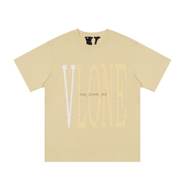 

mens 22s t-shirts fashion brand vloness designer tee light apricot exclusive t-shirt back big v hip hop loose short couples sleeves, White;black