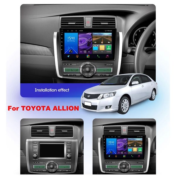 

car video multimedia-player radio touch-screen rear-view-camera bluetooth stereo android for toyota allion 2007-2015