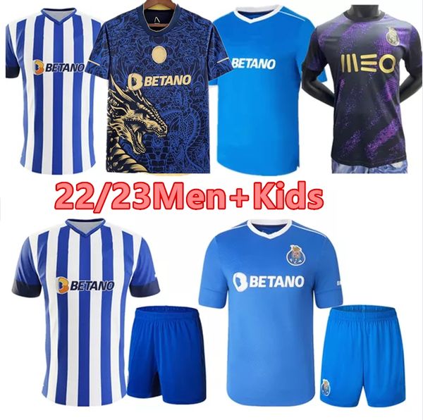 

22/23 fc porto campeoes 30 soccer jerseys dragon pepe fabio vieira mehdi 2023 otavio evanilson matheus maillots marega otavio sergio men kid, Black;yellow