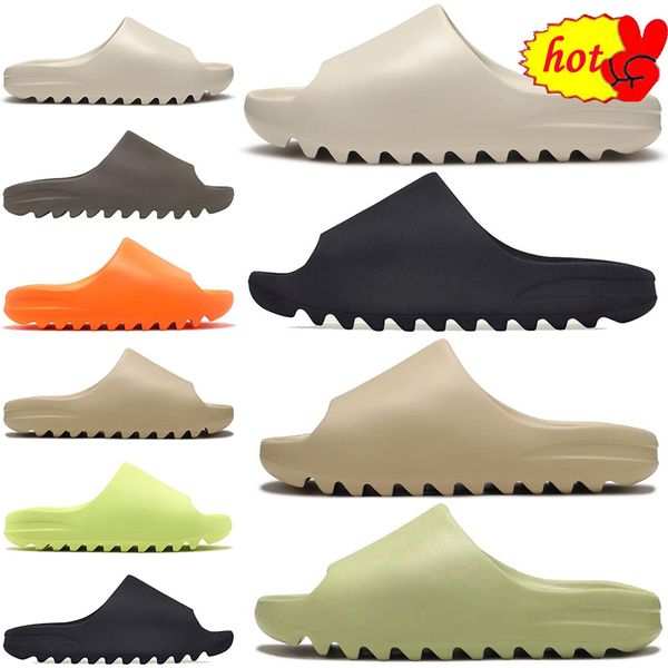 

designer sandal slippers onyx men women sliders sandals ochre bone soot desert sand earth brown resin shoes pantoufle mens womens slides