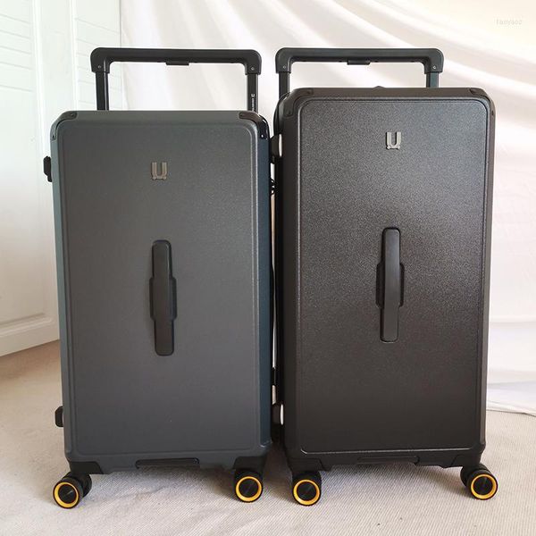 

suitcases travel luggage thickened large-capacity universal wheel trolley suitcase 26/28/30 wide case with usb charging