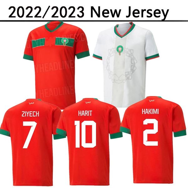 

2022 moroccan soccer jerseys hakimi maillot marocain ziyech en-nesyri football shirts men harit saiss idrissi boufal jersey maroc national, Black;yellow