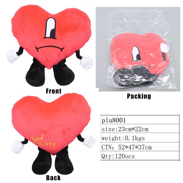 

new designer bad bunny plush toy souvenir gift popular styles, White;pink