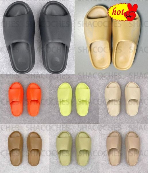 

woman designer slipper men eva rubber vermillion mineral black bone resin white resin ochre desert sand onyx pure soot foam slide sandals