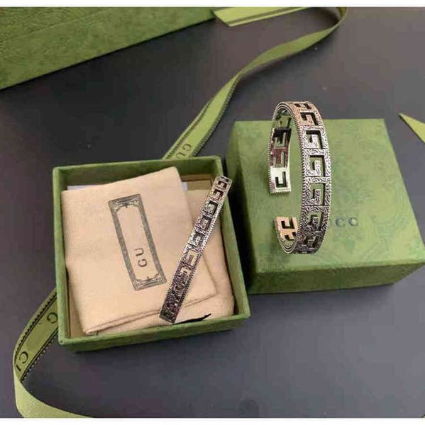 

bangle hollow out bracelet thai silver fashion carved pattern men's and women's punk bracelets exclusive design jewel, Black