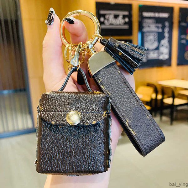 

designer fashion rope letter key chain accessories keys ring luxury pattern car keychain jewelry gifts baiying, Silver