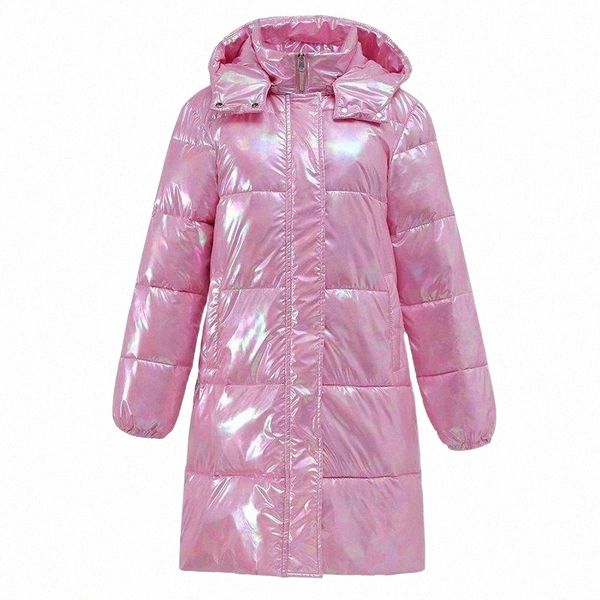 

women's down & parkas weihaobang 2021 winter bright surface hooded thick cotton jacket ladys zipper slim coat female csaual p0yv#, Black