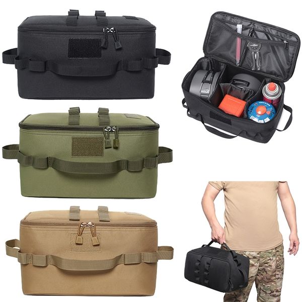 

duffel bags outdoor camping travel hunting tools storage bag folding firewood package handbag molle picnic bag tableware portable organizer
