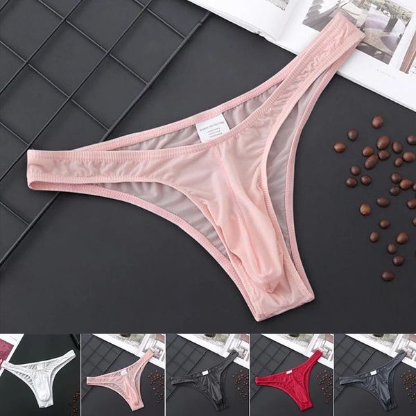 

Underpants Men G-String Thongs Breathable Pouch Ultra-Soft Low-Rise Underwear Briefs T-back, 1_color