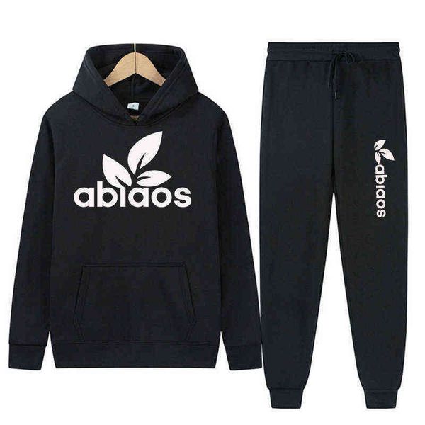 

men's tracksuits new tracksuit men 16 colors warmth two pieces set loose printing hoodies sweatshirt pants suit hoody jogging sportswea, Gray