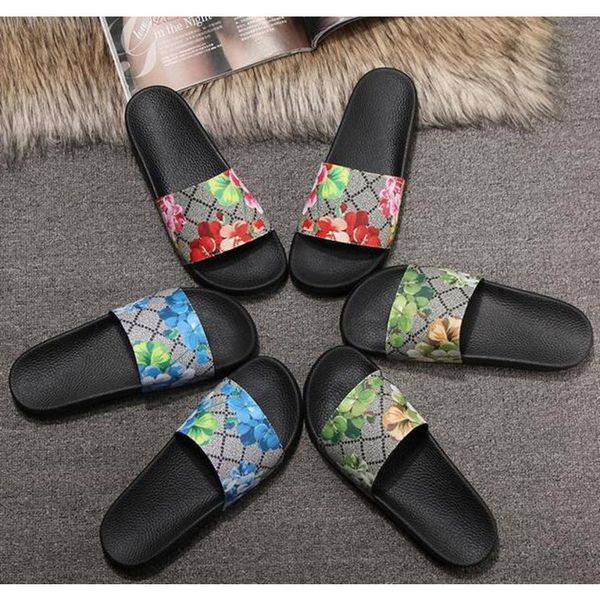 

europ luxury slide summer fashion wide flat slippery with thick sandals men women designer shoes flip flops slipper 36-45