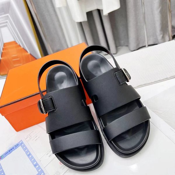 

luxury slipper designer sandal italy brand slides women slippers flat bottom flip flop sneakers boots casual shoe by hoe99 s31 001, Black