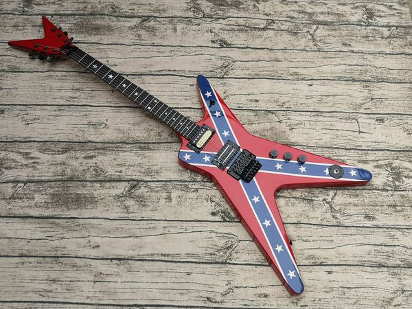 

custom dimebag darrell flag 333 electric guitar grover tuners