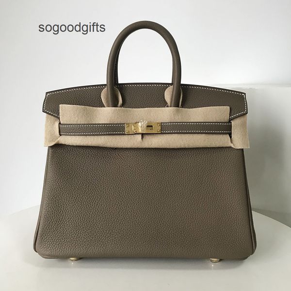 

designer bags luxury genuine leather herme women's handbags director pure hand sewing handmade german calf leather bag 25 bk25 elephant