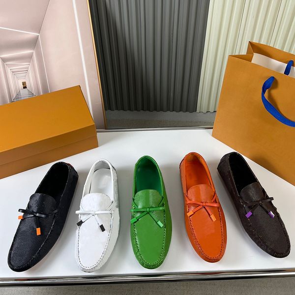 

driver moccasins shoes made of calfskin is first driving shoe designed this model soft light with colorful details that enhance design the f, Black