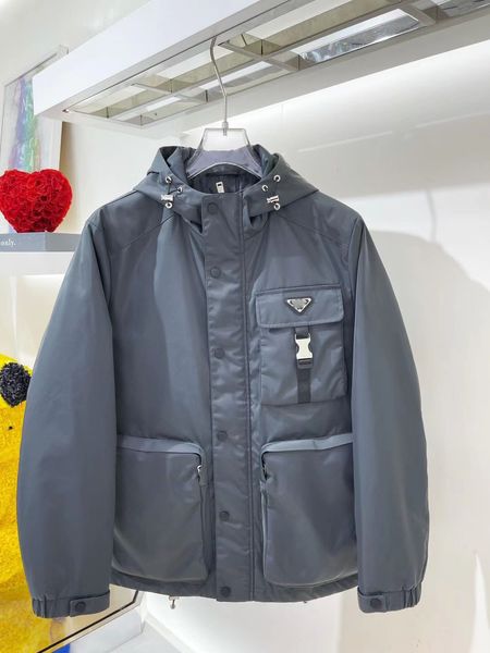 

mens down jacket parkas clothes padded black jackets coats outdoor keep warm outerwear cold protection armband decoration plus size puffer j