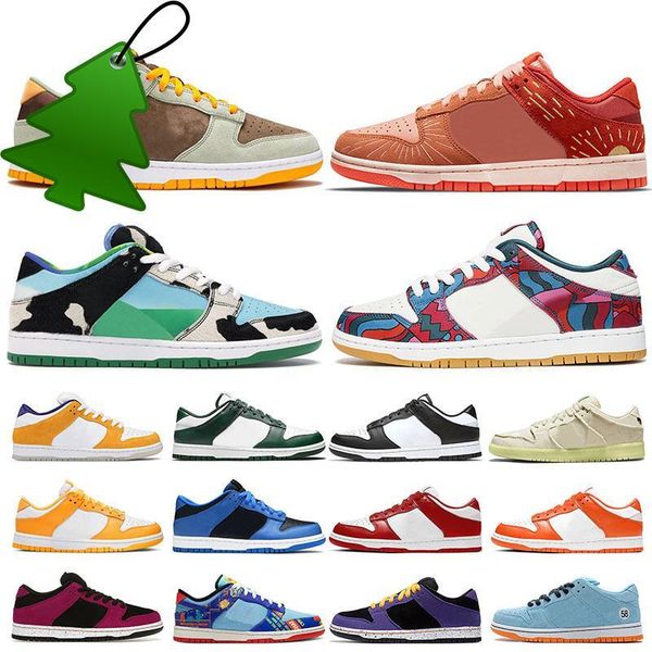

boots sb dunks chunky mens casual shoes dusty olive ceramic abstract art red white coast unc university blue instant low men women sneakers, Black
