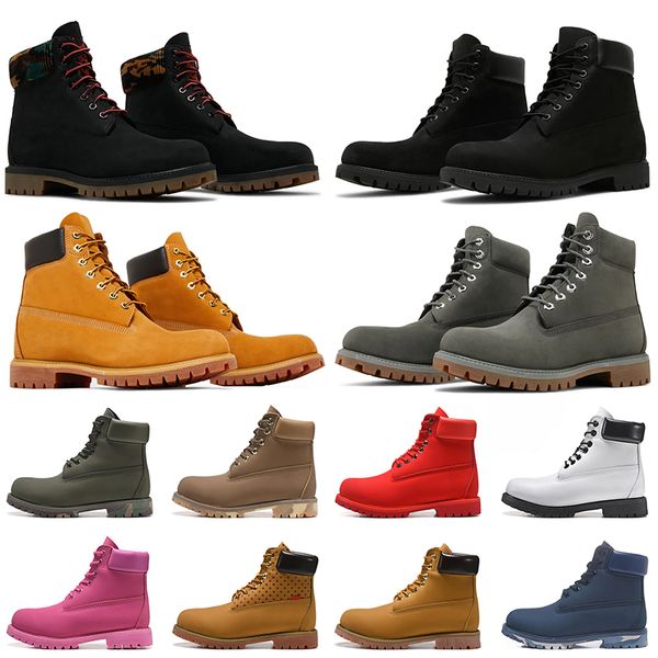 

platform boots designer ankle mens womens martin shoes winter boot for cowboy yellow red blue black pink hiking size 36-45