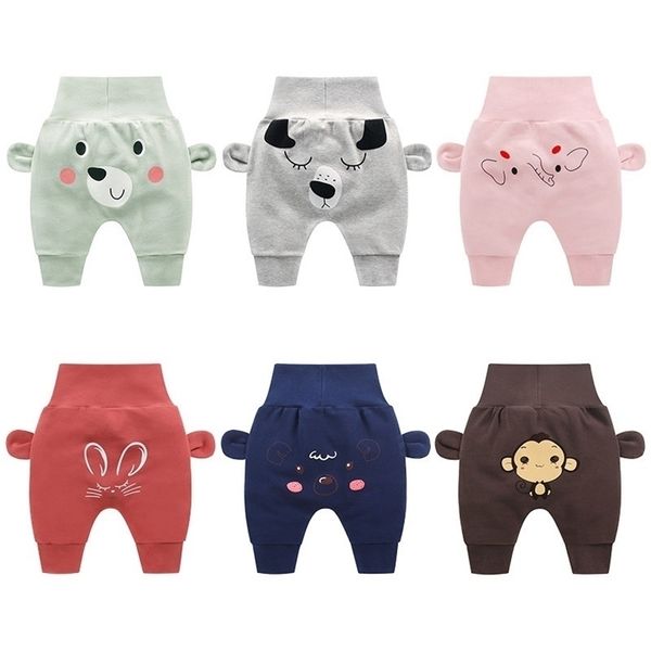 

trousers 324 months baby boys girl cartoon high waist protection belly toddler kids clothing spring autumn born infant 220922, Blue