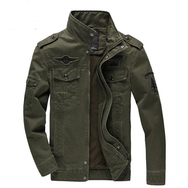 

men s jackets casual army military jacket men plus size m 6xl jaqueta masculina air force one spring autumn cargo mens coat 220921, Black;brown