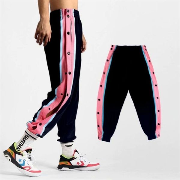 

men's pants basketball sport sweatpants men streetwear fashion joggers pants oversize harajuku casual anklelength trousers 220922, Black