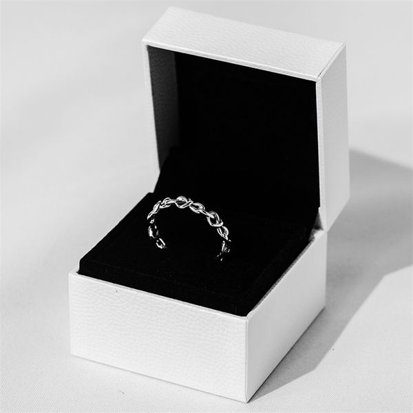 

cluster rings 100 925 silver original knotted hearts ring women jewelry gift making european diy woman 220921, Golden;silver