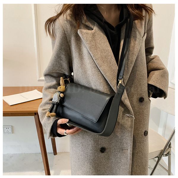 

hbp shoulder bags autumn and winter textured small square bag women's 2022 new simple messenger shopping wallet card holder