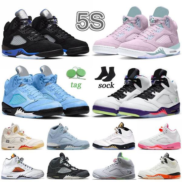 

5s basketball shoes white sail jumpman 5 sneakers trainers easter j5 unc racer blue bire j5s designer shoe outdoor