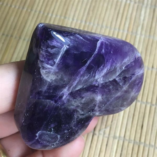 

105gnatural dream amethyst irregular quartz crystal heart healing 992807