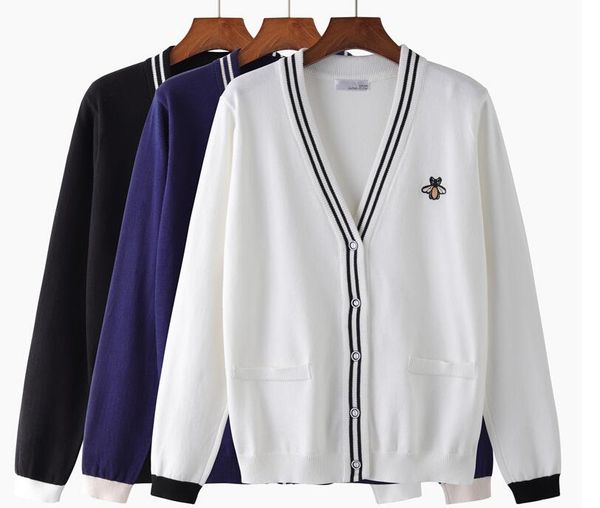 

woman sweaters luxury korean elasticity long sleeve black v neck embroidery honey women sweater knitwear, White;black