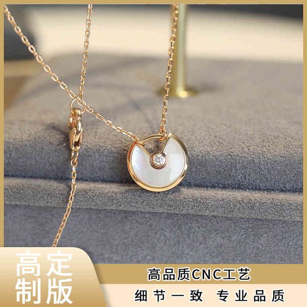 

designer's original c-line pendant necklace, Black