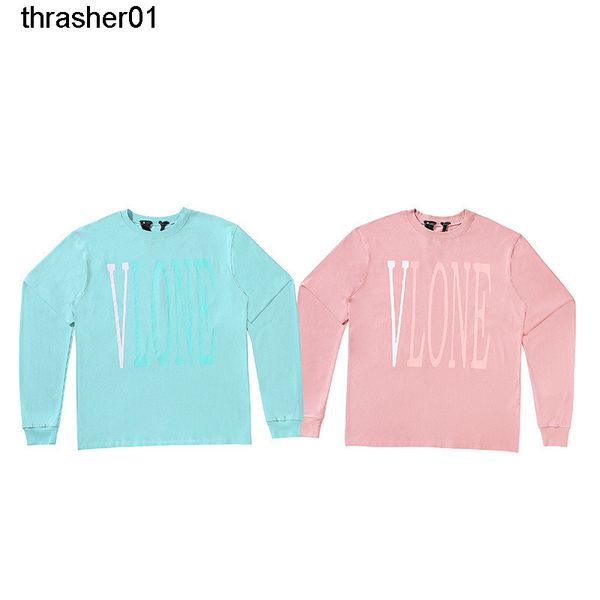 

men's hoodies sweatshirts vlons classic meat powder large printing long sleeve men's women's, Black