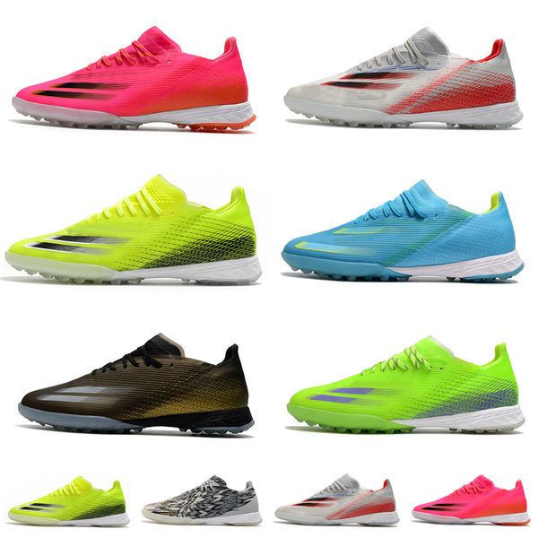 

soccer shoes mens football boots sneaker trainers cleats x ghosted 1 tf indoor outdoor knitted waterproof straw nail shock pink