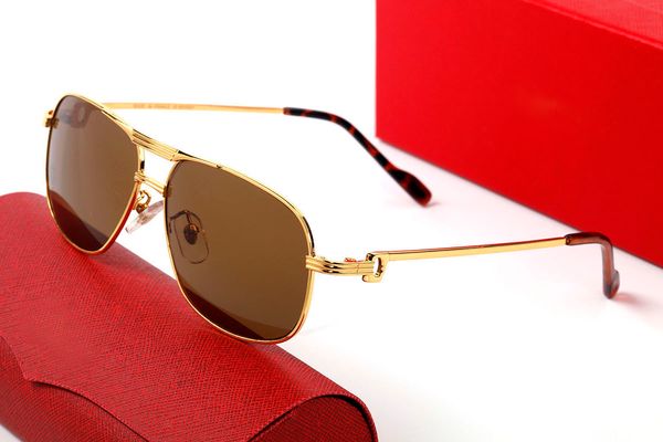 

Oversized Man Sunglasses Designer Women Fashion Eyewear Double Bridge Polarized Sunglass Anti Blue light UV lens Metal Frame Screwdriver Mans Pilot Eyeglasses