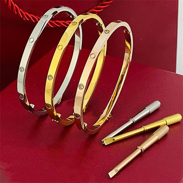 

size 16-19 designer bangles bracelets luxury jewelry women bangle ladies men bracelet wedding fashion bangles for couple famous jewelrys bir, Black