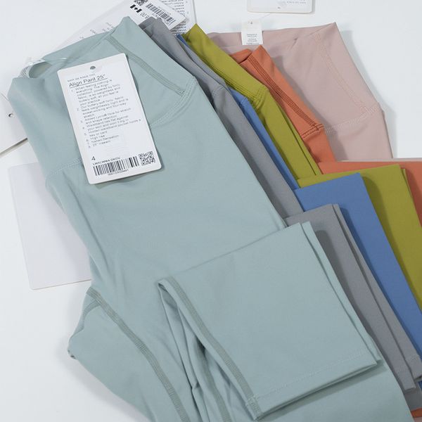 

2022 lu yoga outfits leggings elastic fitness high waist align lady designer overall full tights workout pant womens legging lulu s-3xl, White;red