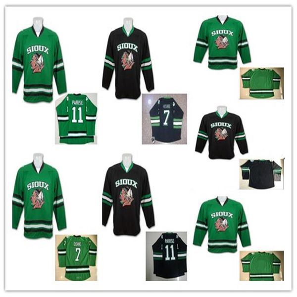 

new arrival youth 7 tj oshie north dakota fighting sioux hawks jersey kids 11 zach parise college und hockey jersey stitched black gree216a