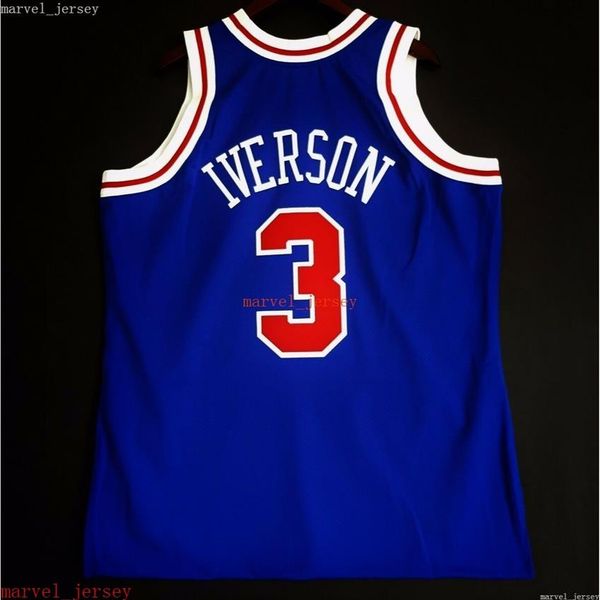 

100% stitched allen iverson mitchell ness 96 97 jersey xs-6xl mens throwbacks basketball jerseys men women youth2512, Black