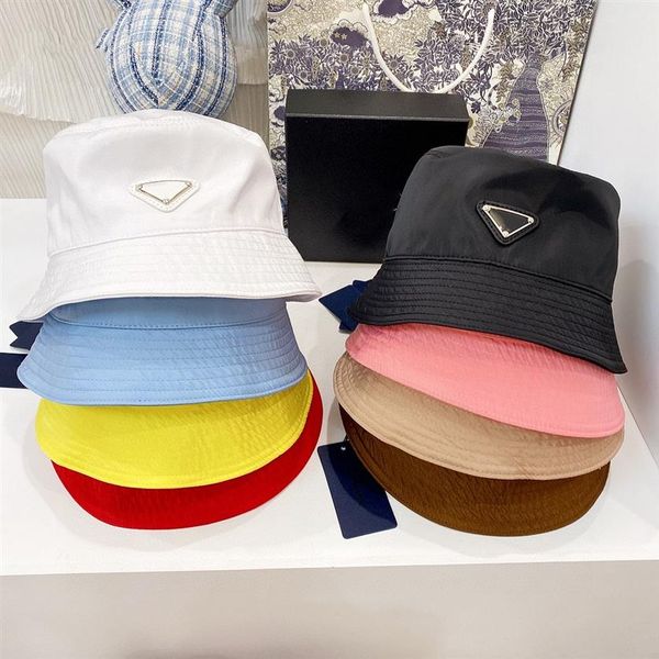 

designer fashion womens bucket hat cap summer outdoor casual sun hat 8 styles258f, Blue;gray