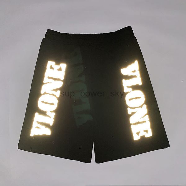 

mens shorts trendy brand vloness designer sport loose pants new 22ss men reflective simple letter short pants, White;black