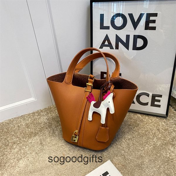 

women's designer bags picotin lock herme handbags tote bag women's bag 2022 autumn lychee grain advanced texture women's simp