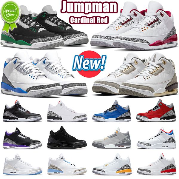 

ale men basketball shoes 3 3s jumpman cardinal red cement pine green racer blue medium grey midnight navy court purple unc mens trainer