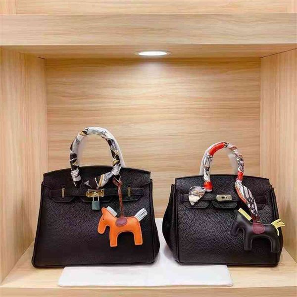 

designer handbag herme birkins handbags factory bags outlet h women's pure leather flip platinum bag fashion versatile messenger 90df