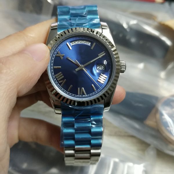 

new classic man watches stainless steel luxury watch automatic watch men's clock fashion business wristwatches r26, Slivery;brown