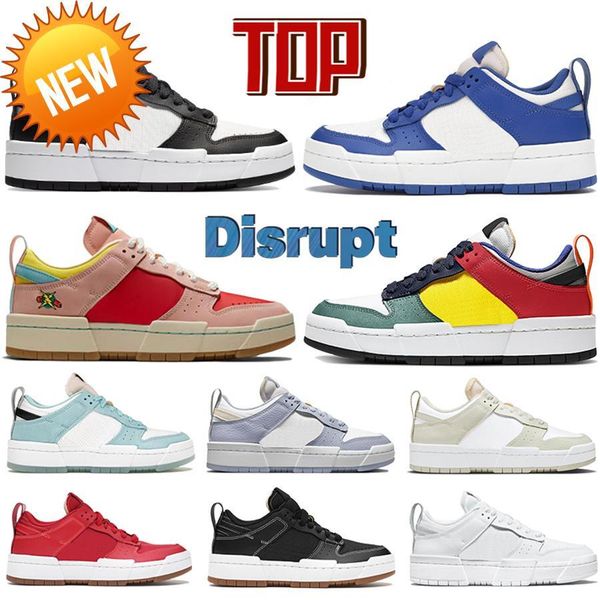 

disrupt low men running shoes black white cny game royal red gum multi -color pn dust mens trainers women sneakers us 5 .5 -11