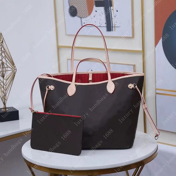 

2022 women composite bag ladies classic designer handbags crossbody bags tote lady clutch shoulder purse wallet shopping handbag, Red;black