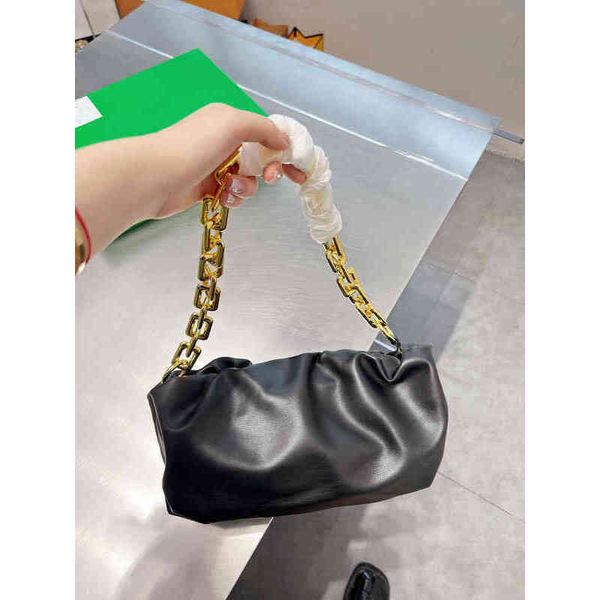 

handbags evening bag shoulder designer cloud totes women soft leather handbag crossbody ladies pouch big metal chain messenger 22