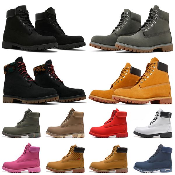 

platform boots designer ankle men women martin shoes winter boot for cowboy yellow red blue black pink hiking size 36-45